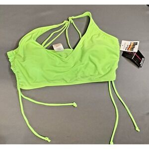 No boundaries Neon Green Bikini Top Removable Pads.  Large (11-13)